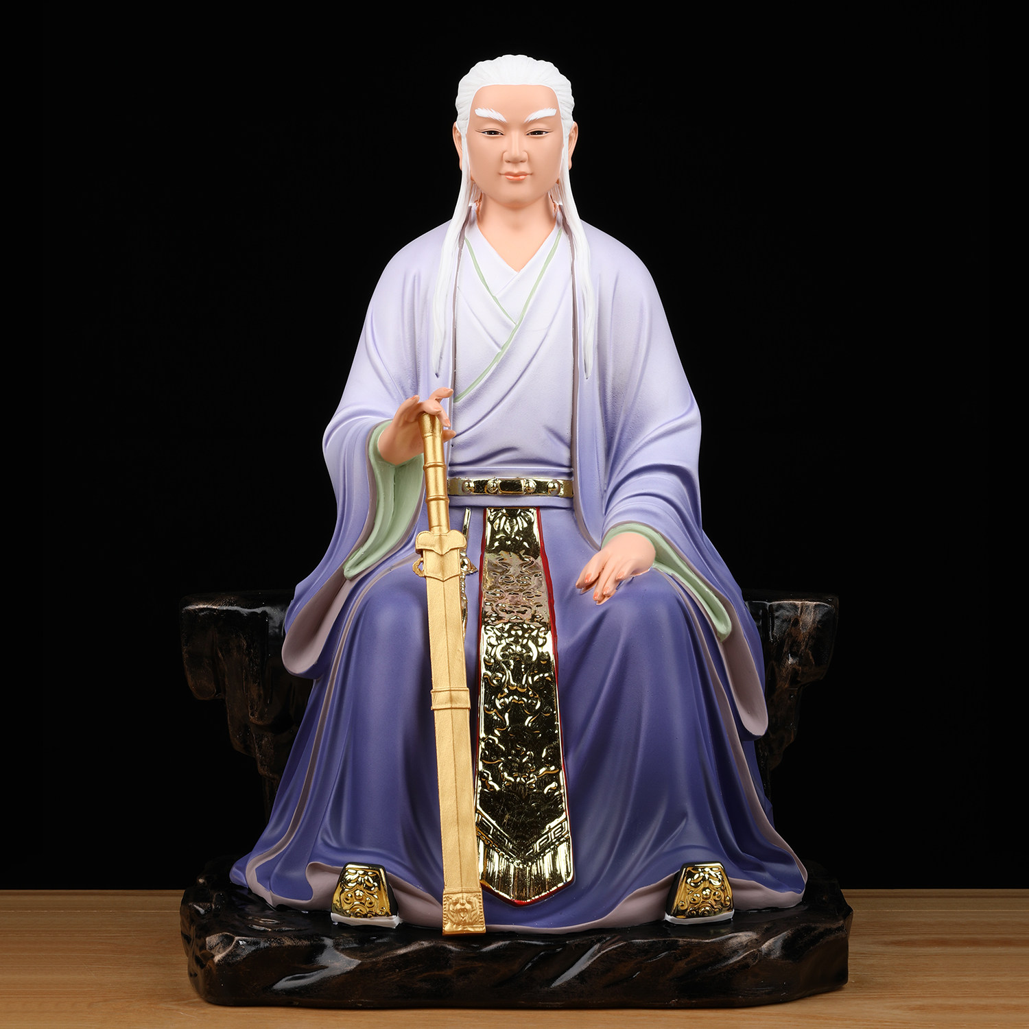 东华帝君神像东王公紫府少阳帝君扶桑大帝树脂佛像居家用供奉摆件_虎窝淘