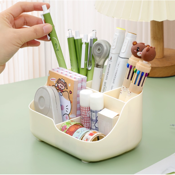 r多功能大容量桌面分格收纳盒