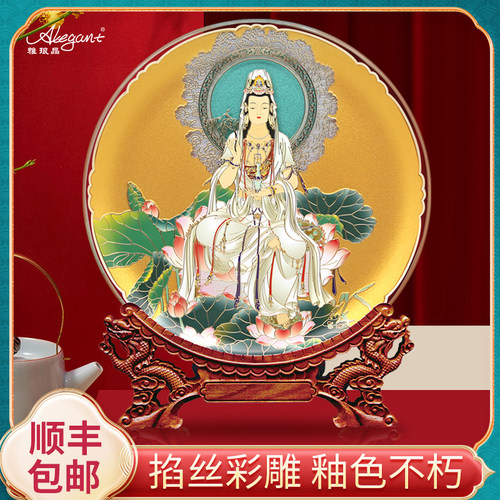 雅琅晶佛像摆件客厅玄关准提菩萨工艺品