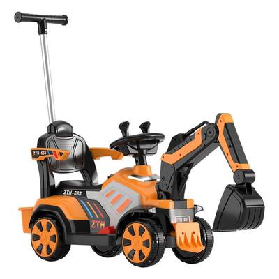 挖掘机玩具车儿童挖机可坐人电动遥控车男孩大号工程车可骑挖土机