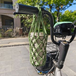 麻绳网兜网袋手摇杯手提网袋饮料杯保温杯水壶网袋酒瓶手提网兜