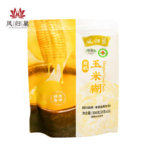 凤归巢有机玉米糊 30g*10包/袋 即食早餐开水冲泡 饱腹方便速食粥