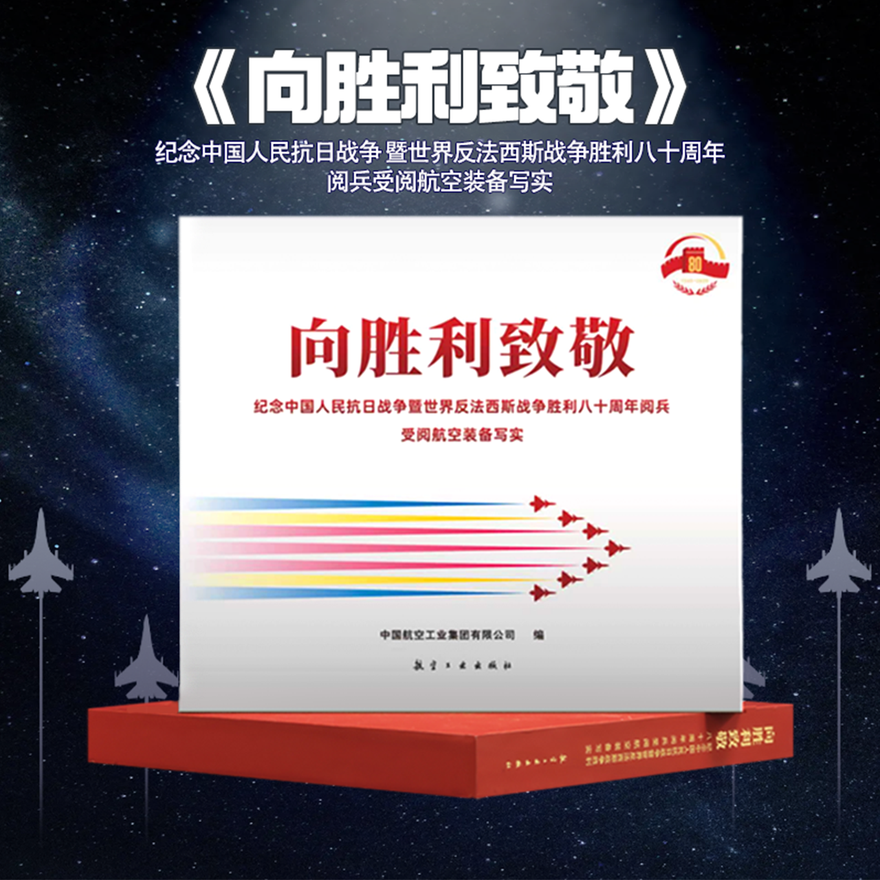 【正版】向胜利致敬 纪念中国人民抗日战争 暨世界反法西斯战争胜利八十周年 阅兵受阅航空装备写实