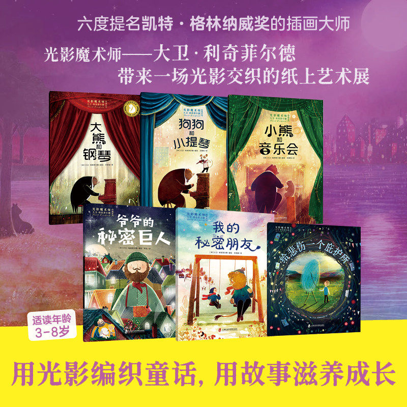 光影魔术师大卫·利奇菲尔德经典系列（全6册）接纳每一种情绪追寻热爱与梦想学会欣赏爱守护家人善意收获内在勇气自我和解