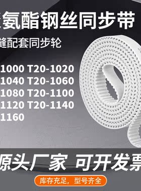 同步皮带T201020104010601080110011201140T201160同步压板皮带PU