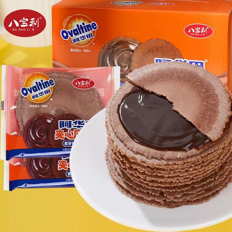 八宝利阿华田夹心风吹饼308g