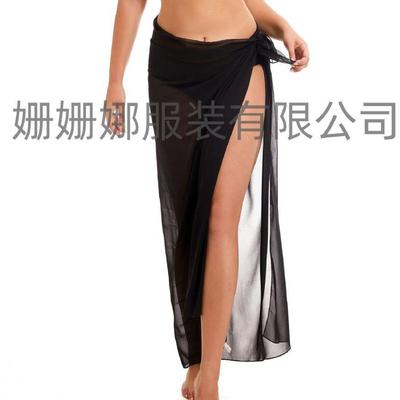 Skirt Wrap Sarong Swimsuit Beach Bikini Long Chiffon Up