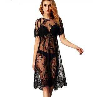 Sheer Lace Swimsuit Cover Up Lace Dress