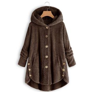 Button Jacket Womens Color Solid Leopard Winter Print