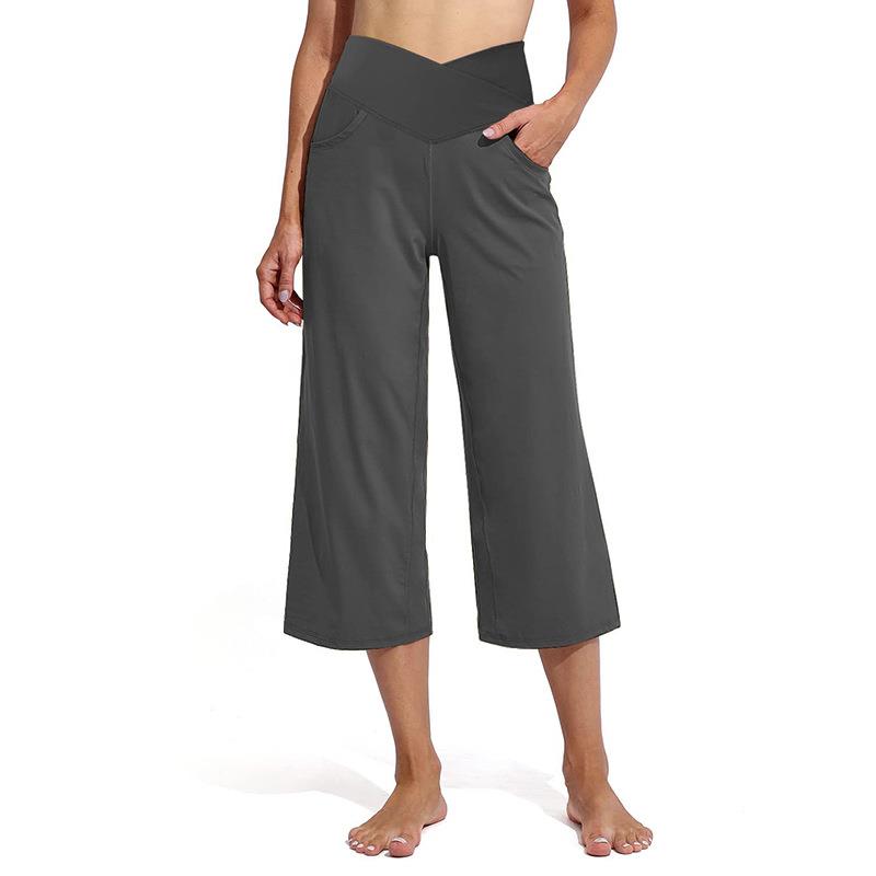 Pants Flared Yoga Womens Pants Capri Running Fitness Leg