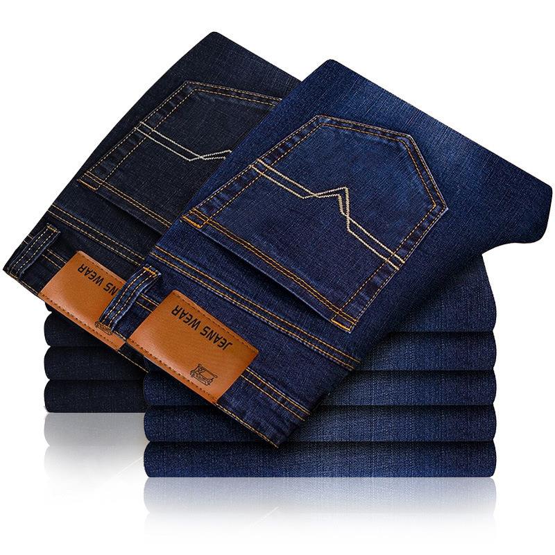 - pants blue black male trousers denim fashion classic