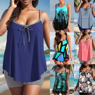 hot skirt size loose Large split spring swimsuit womens