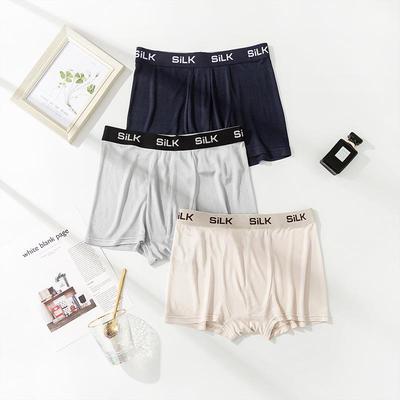 Mulberry silk mens underwear mid-waist sports boxer shorts