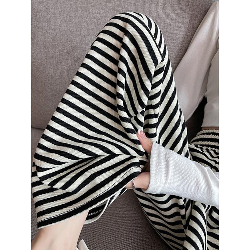 high drape trousers for and wide white mopping pants casual