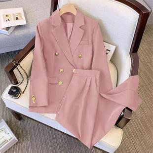 loose solid piece autumn end suits high lady blazers