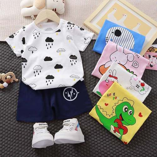 baby girls clothes summer sets cute -shirt + shorts toddler