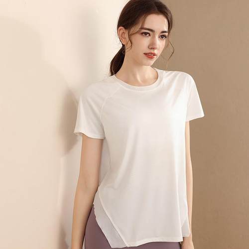 Loose plus size sports tops for women yoga clothes