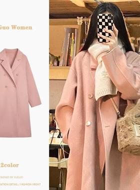 long double double-sided winter coats autumn windbreak