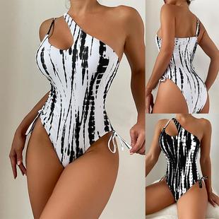 Piece One Digital Sleeve Swimsuit Womens Protection High