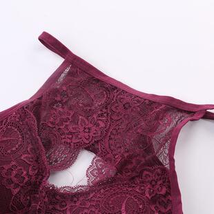 removable sexy beautiful lace back bottoming with pad bra