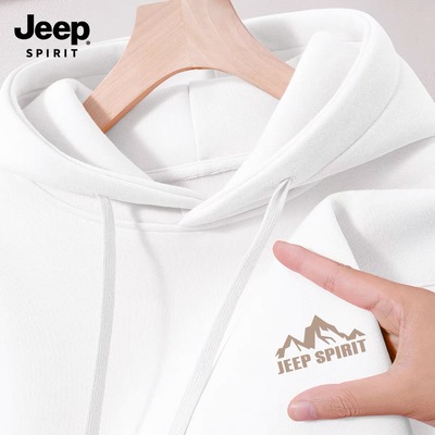 jeep吉普卫衣男女2025新款秋衣服男款外套潮流高级感运动男士上衣