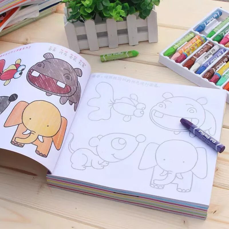 百魁【学生专用】蒙纸临摹画画书幼儿园3-6岁简笔画入门图画本儿