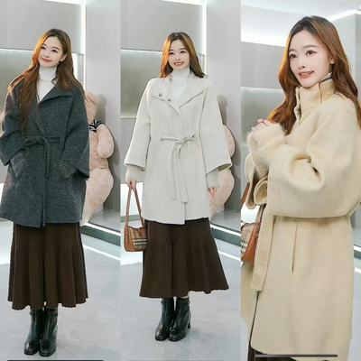 【来了就好】SA18108372术玫-立领羊绒气质大衣