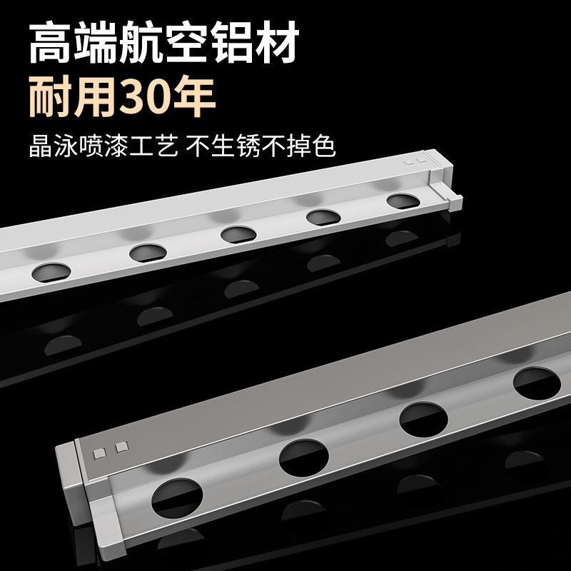 免打孔折叠晾衣架壁挂式阳台窗户伸缩晾衣杆便携旅行隐形晾衣神器