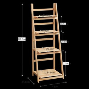 多层花盆架实木落地绿植布置免安装室内阳台客厅置物架梯形花架子