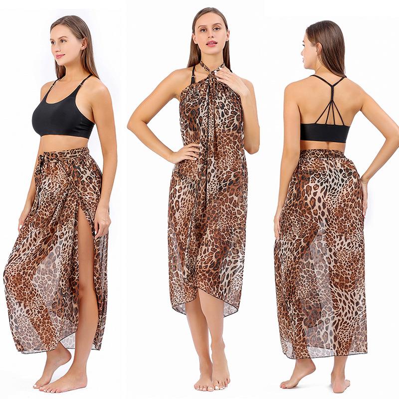 style top print size skirt beach leopard clothing bikini
