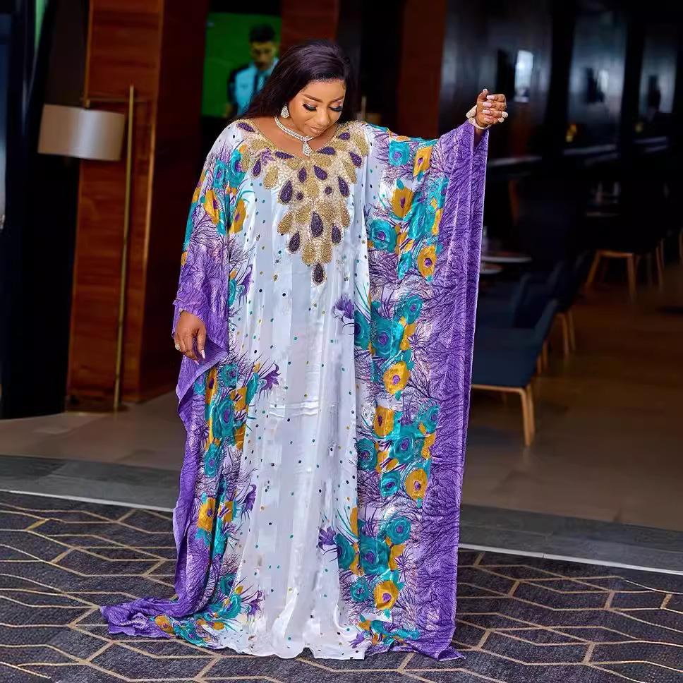Sequined Chiffon Loose Robe Womens Dress Robe for Women