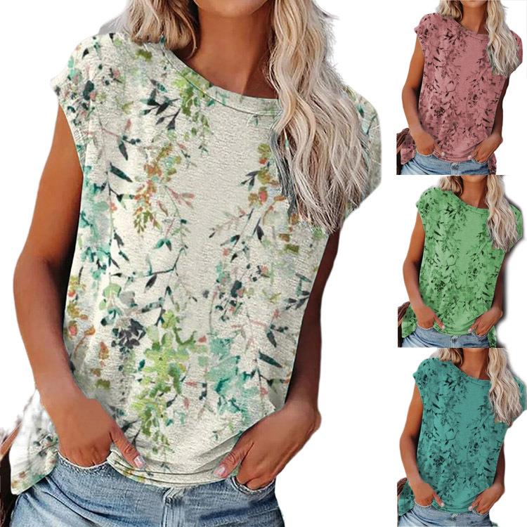 Four color short sleeve T-shirt