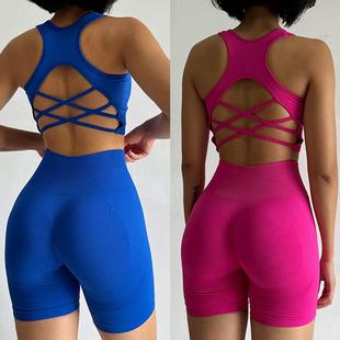 piece Running Yoga Shorts Sports Suit Two