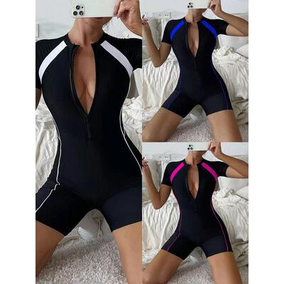 suit snorkeling sports competitive sleeve short boxer suit