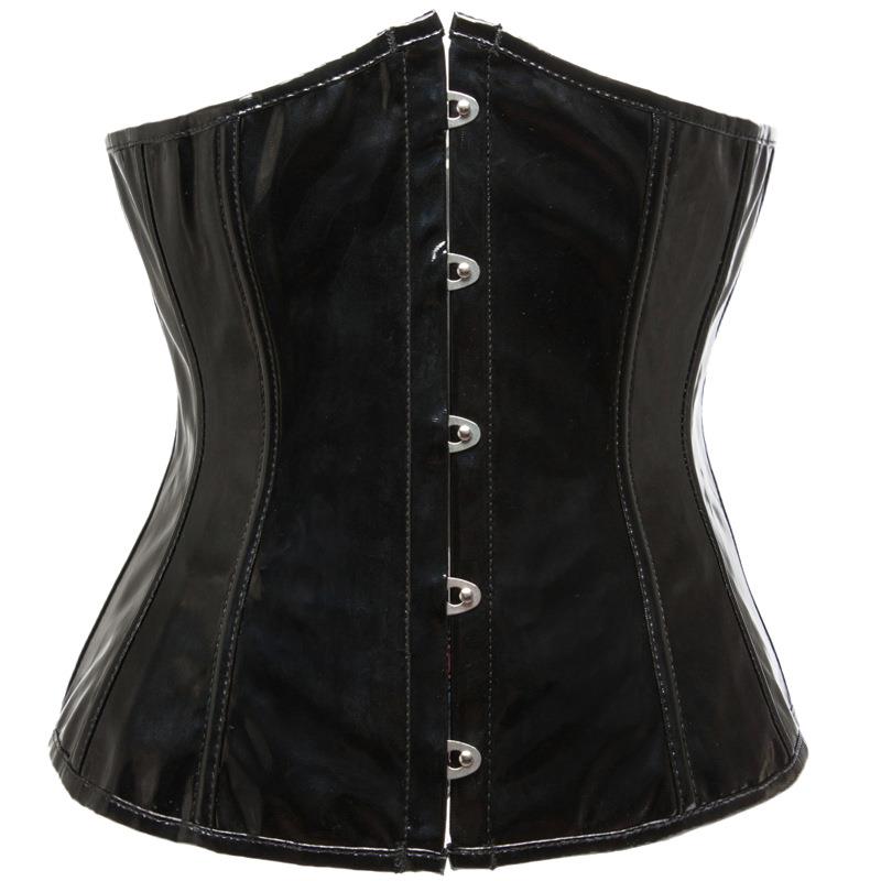Short leather bone waist corset palace sexy corset body