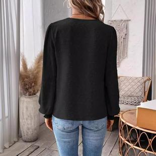 long sexy sleeved polyester lace solid clothing shirt
