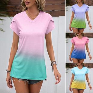 sleeves neck fit loose womens petal pullover