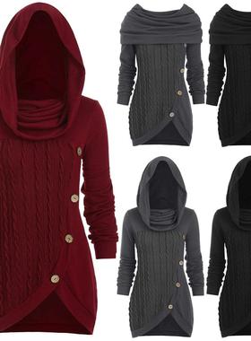 jumper female sweater tops asymmetric pachwork long women