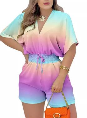 womens springsummer gradient fashionable dress versatile