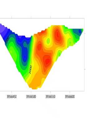 surfer三维等值线图代做物探化探异常等高线图等密度图分布voxler