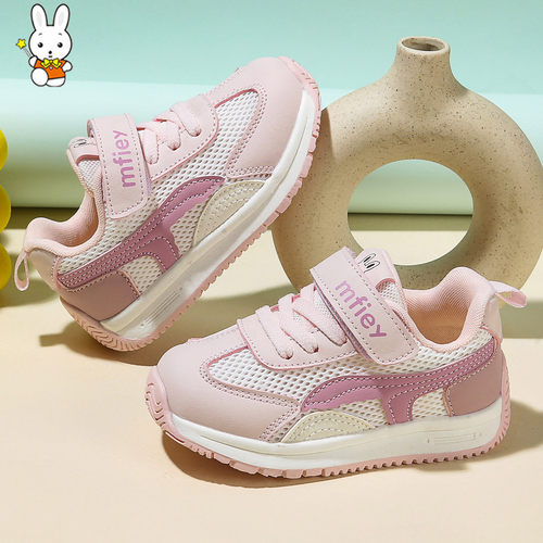 班纳米菲夏季女童运动鞋网鞋