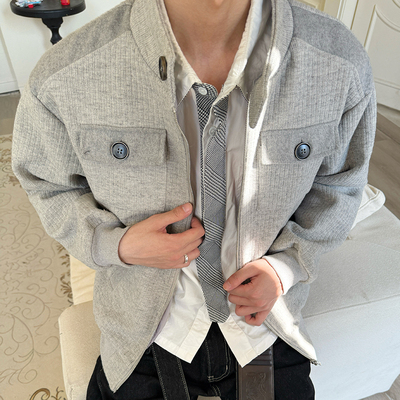 XCOK立领秋冬短款老钱风