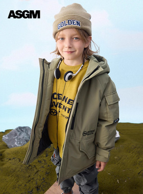 ASGM童装|儿童面包羽绒服男女童中大童2025冬新MQD马骑顿同款