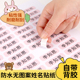 小学生初中姓名贴纸幼儿园一年级标签水杯贴铅笔防水名字贴定制