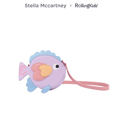 STELLA MCCARTNEY 卡通鱼形儿童斜挎包可爱撞色包包丨RollingKids