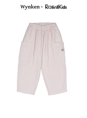 WYNKEN 儿童梭织长裤白色休闲裤丨RollingKids