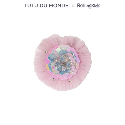 TUTU DU MONDE 粉色网纱发饰发夹儿童女孩甜美头饰丨RollingKids