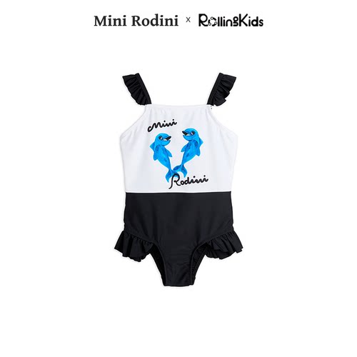 Mini Rodini 女童泳衣连体泳装丨RollingKids