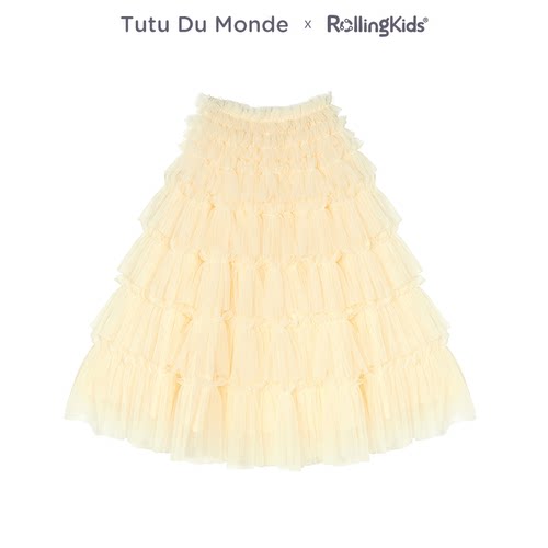 Tutu Du Monde甜美网纱蛋糕裙蓬蓬半身裙高腰中长裙丨RollingKids