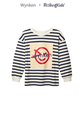 WYNKEN 儿童条纹长袖T恤男女童时尚百搭休闲上衣丨RollingKids